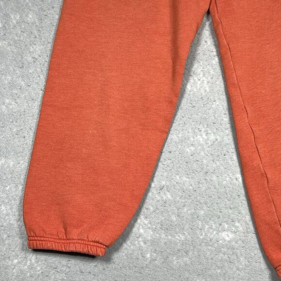 VTG Victoria Secret PINK Jogger Sweatpants Womens Medium Orange Cropped Y2K - Picture 7 of 14